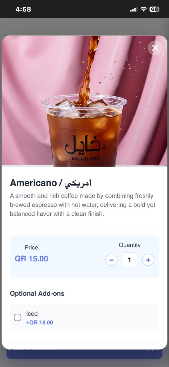 Digital Menu Preview